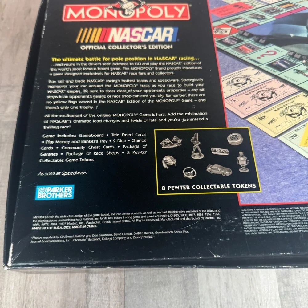 NEW Collections Edition NASCAR Monopoly 1997 Parker Brothers